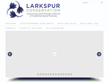 Tablet Screenshot of larkspurconservation.org